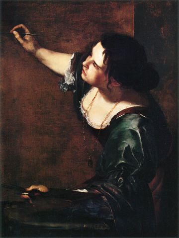 Self portrait, Artemisia Gentileschi, Matthews Gallery blog