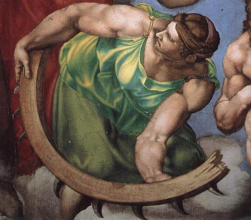 Michelangelo- The Last Judgment detail- Matthews Gallery blog