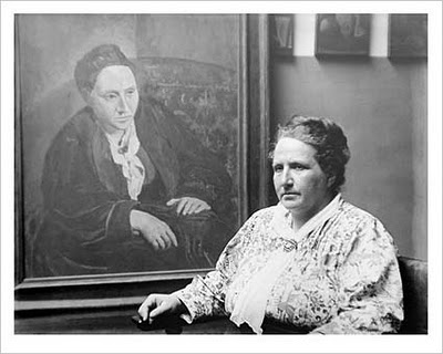 Gertrude Stein with her famous Picasso portrait- Matthews Gallery blog